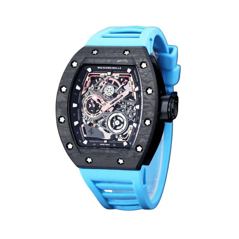 RICHARD MILLE Con Carbonio Nero E Blu Brillante