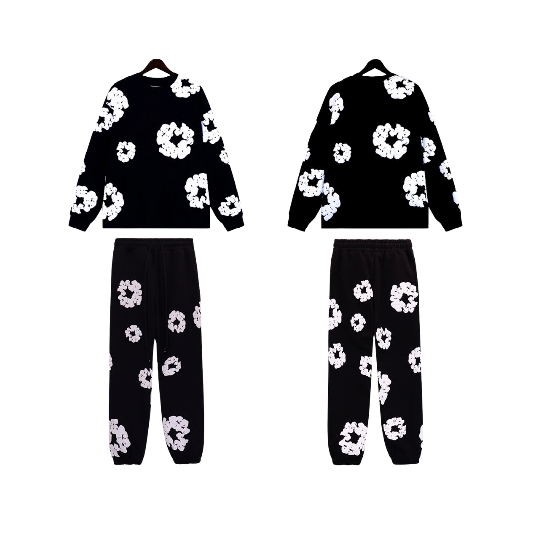 DENIM TEARS Sweatshirt/Tracksuits Black /White