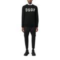 DSQUARED2 Logo Printed Crewneck Sweatshirt Black