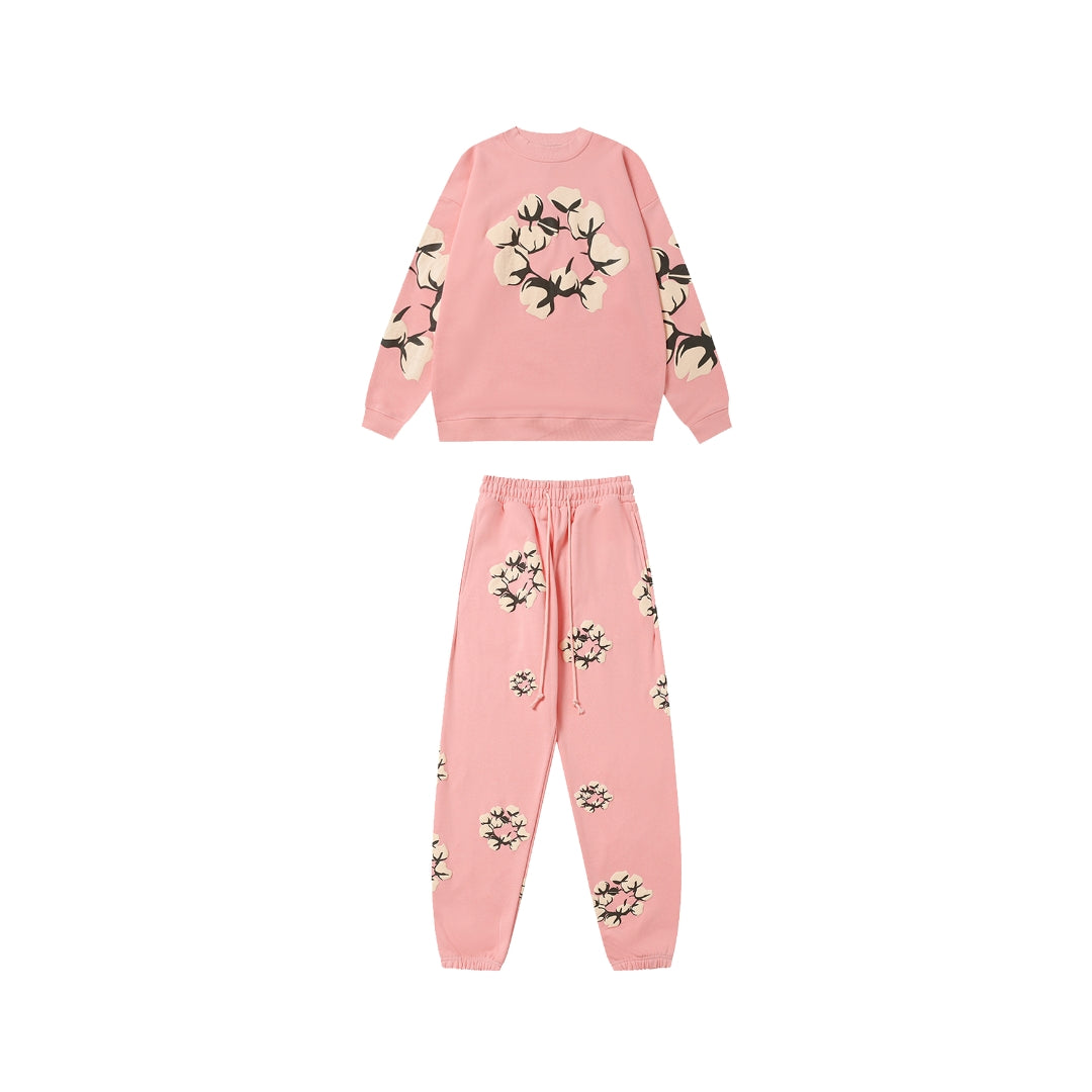 DENIM TEARS Kapok New Sweater Suit Pink