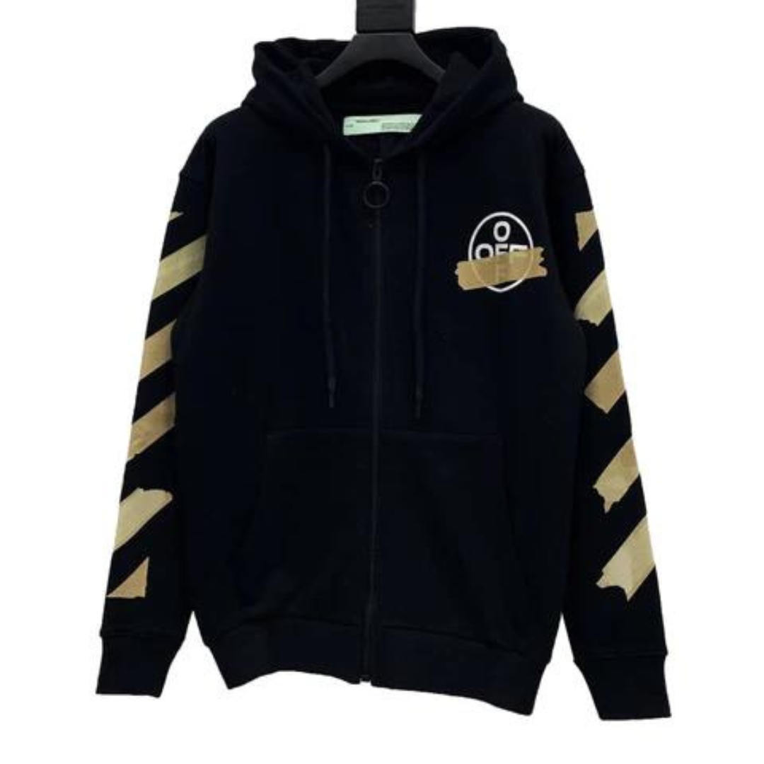 OFF-WHITE Tape Arrows Zip Hoodie
