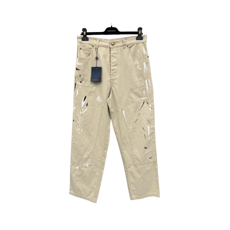 Louis Vuitton Cotone Beige Distressed Burroughs