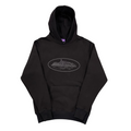 CORTEIZ Black to Black Alcatraz Logo Hoodie