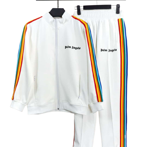 PALM ANGELS Rainbow stripe sales tracksuit