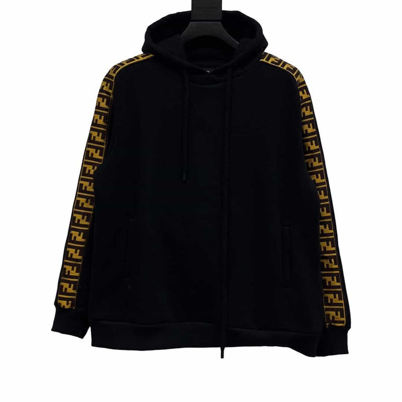 FENDI Mens FF Tape Hoodie