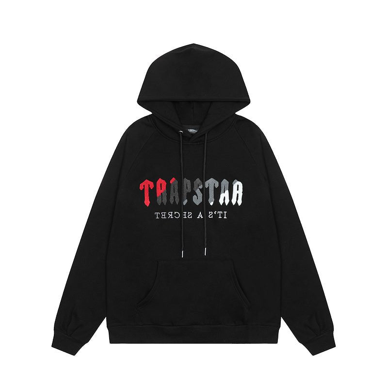 TRAPSTAR Hoodie Long Sleeves Black and Grey