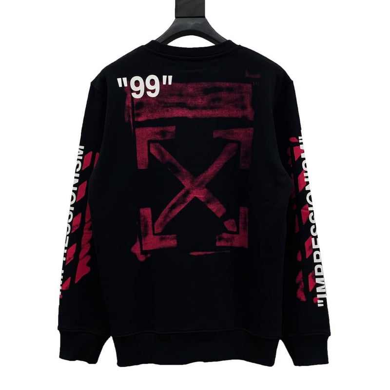 OFF-WHITE Black Galaxy Hoodie for Man