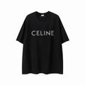 Celine Loose T-Shirt In Cotton Jersey With Studs
