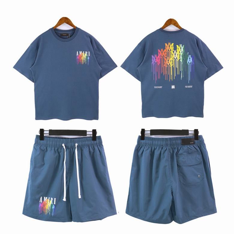Amiri Classic Letter Embroidered Tassel Drawstring Casual Loose Sports Shorts Short