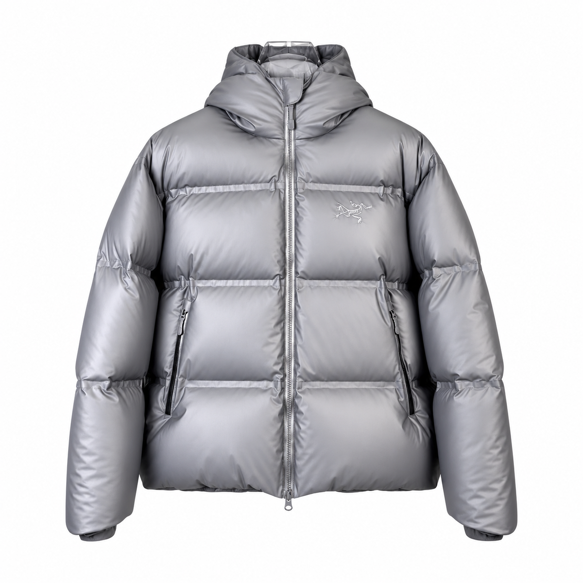 Metallic Silver Puffer