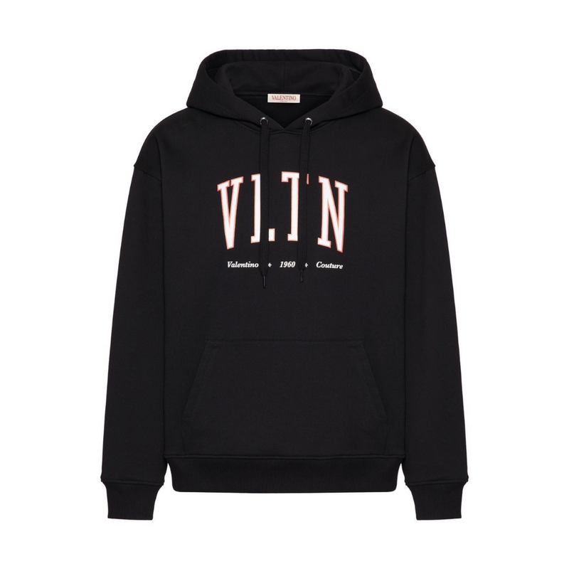 VALENTINO VLTN` print hoodie black