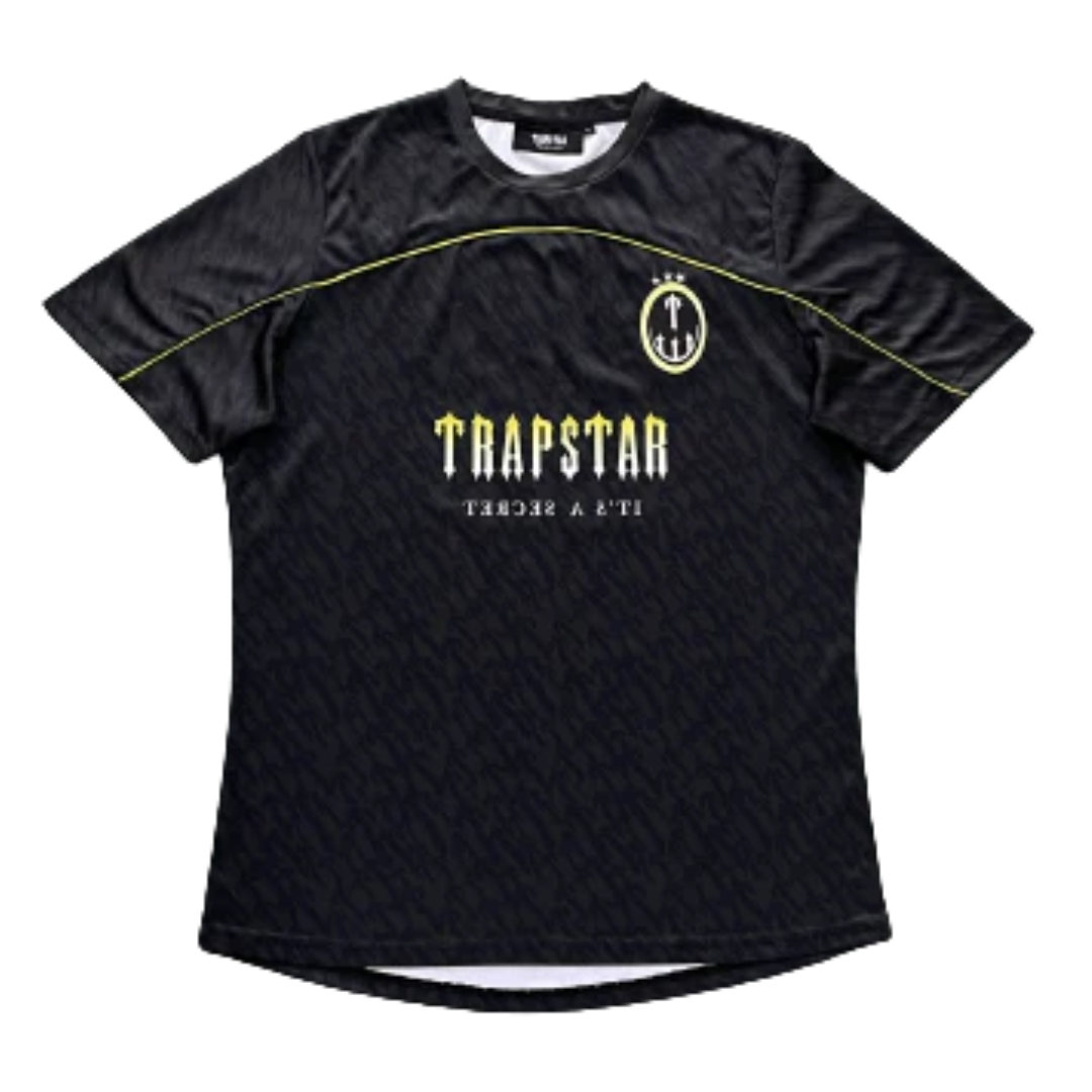 Trapstar Football Jersey T-Shirt in Black