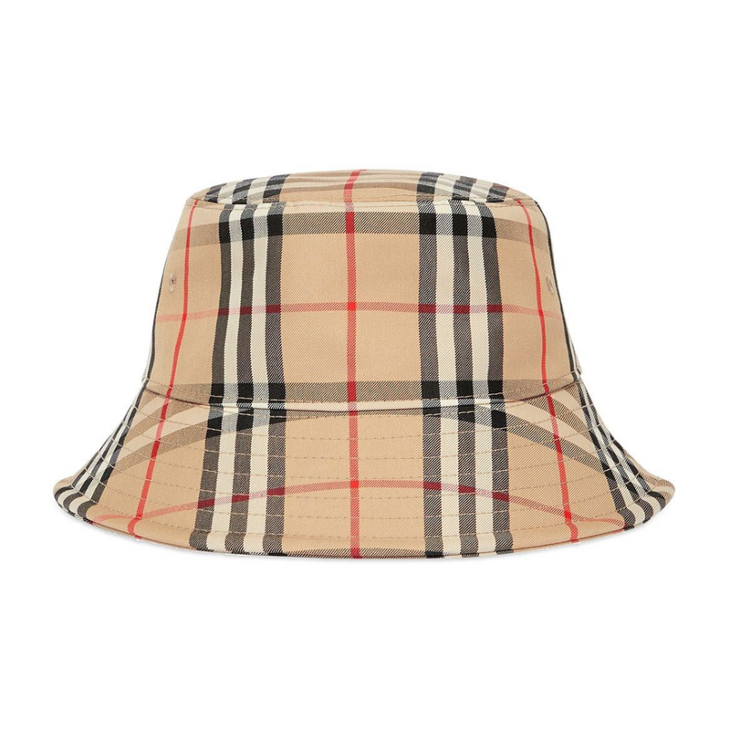BURBERRY Vintage Check Technical Cotton Bucket Hat