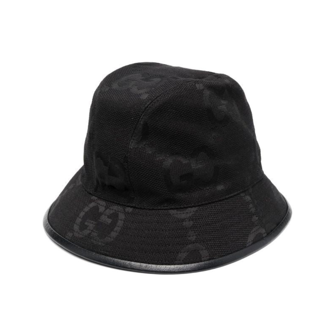 GUCCI Black GG Canvas Bucket Hat