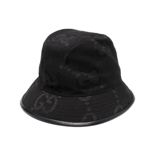 GUCCI Black GG Canvas Bucket Hat