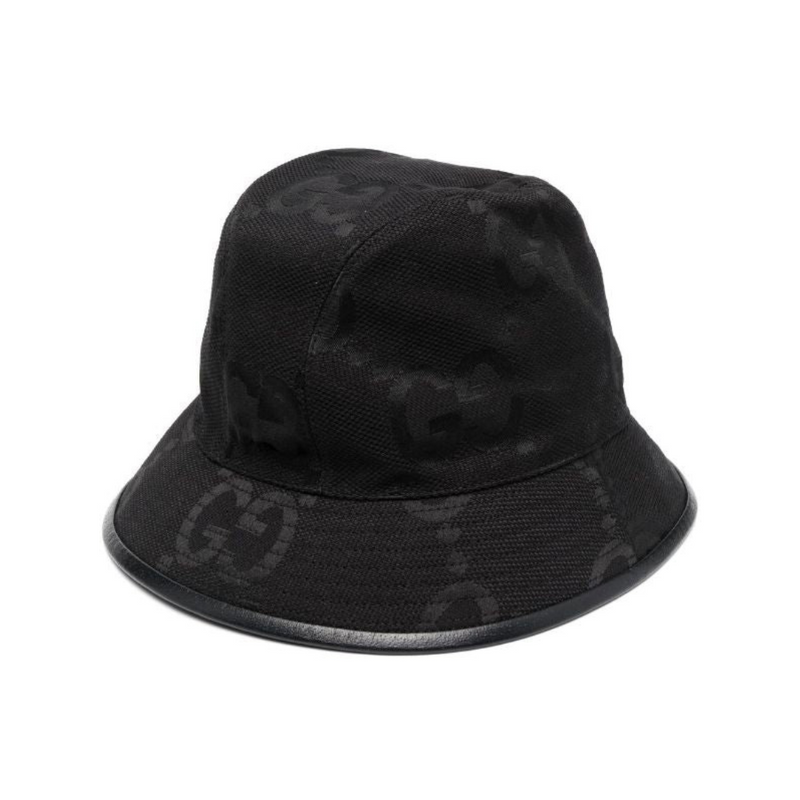 GUCCI Black GG Canvas Bucket Hat