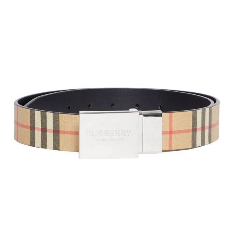 BURBERRY Reversible Vintage Check Print Belt