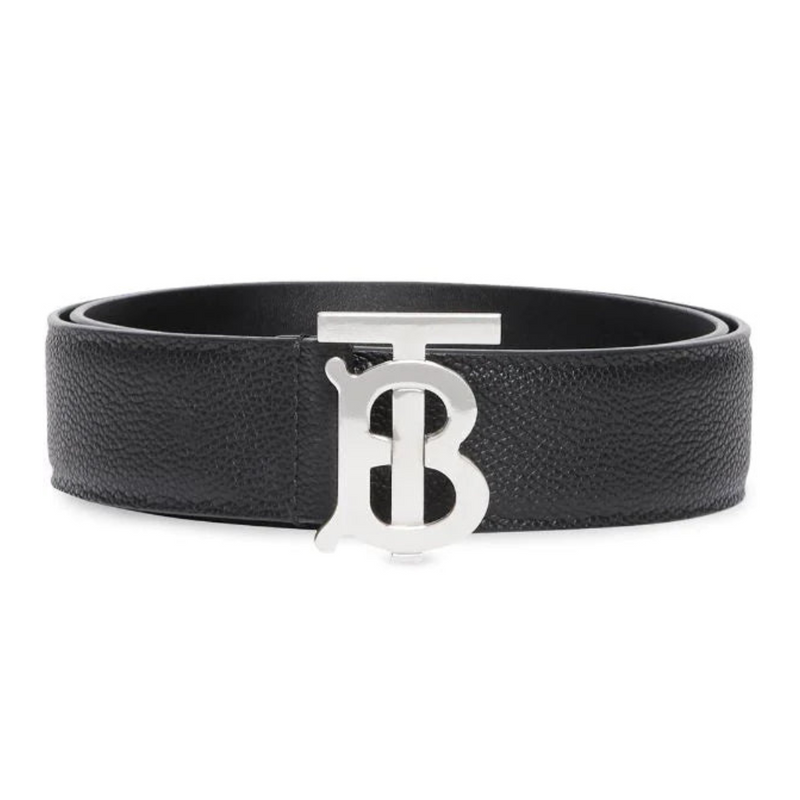 BURBERRY Leather Reversible TB Belt