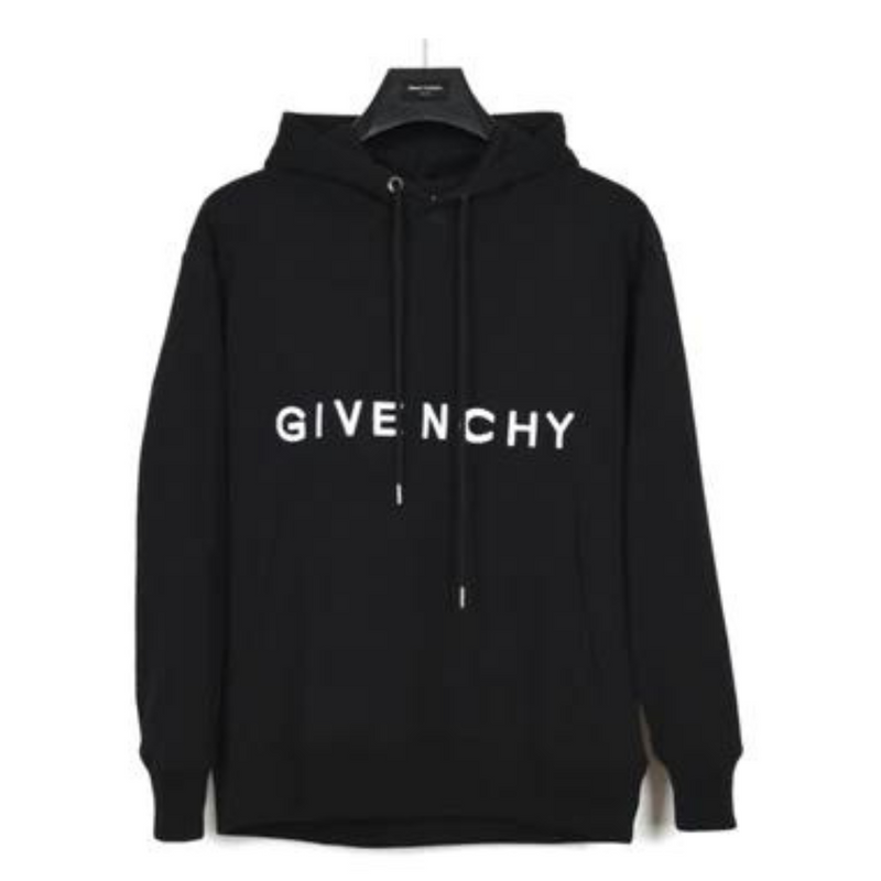 GIVENCHY logo hoodie in black