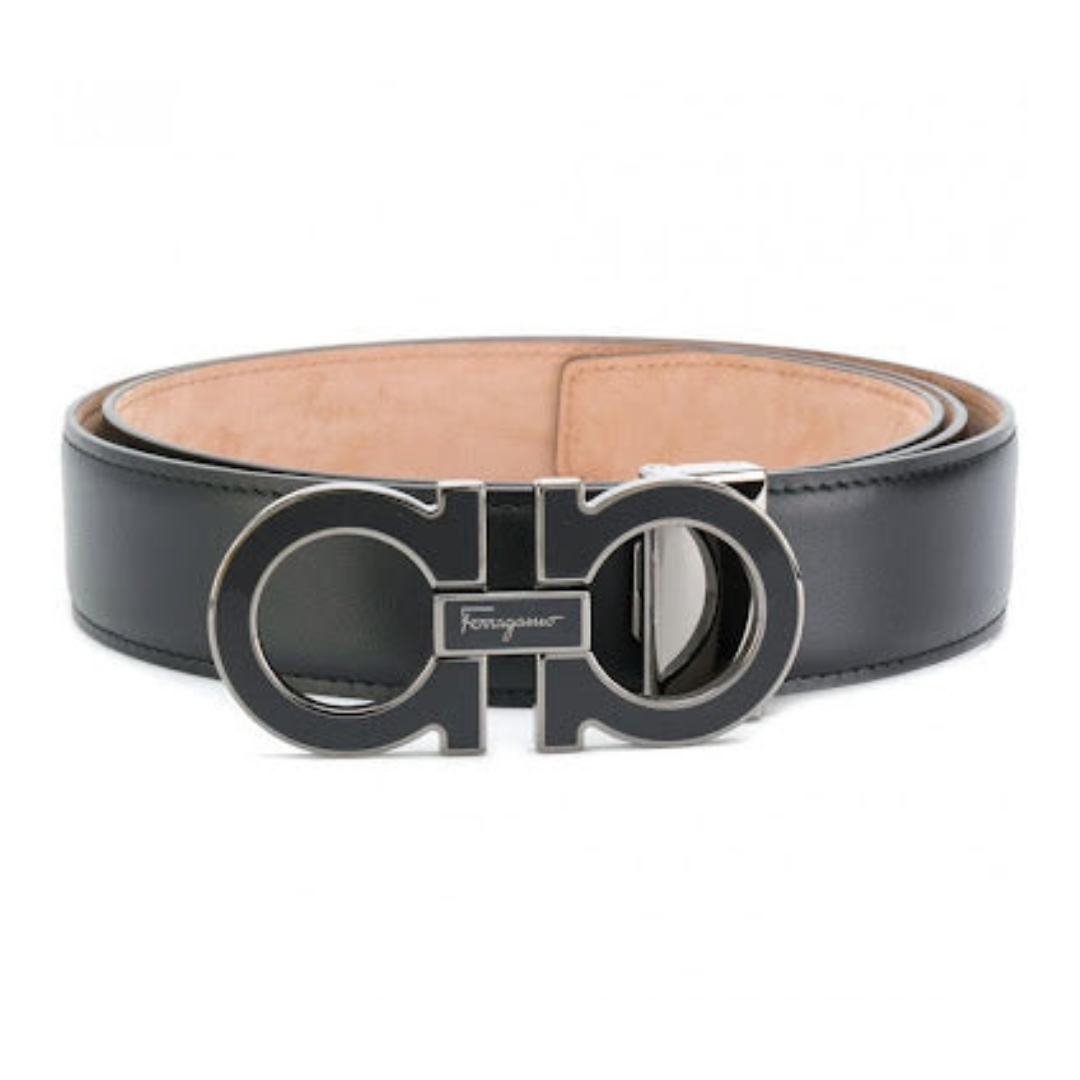 FERRAGAMO Reversible And Adjustable Gancini Belt