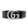 GUCCI GG Marmont wide belt with shiny buckle