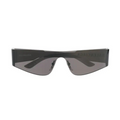 BALENCIAGA Black Mono Rectangle Sunglasses