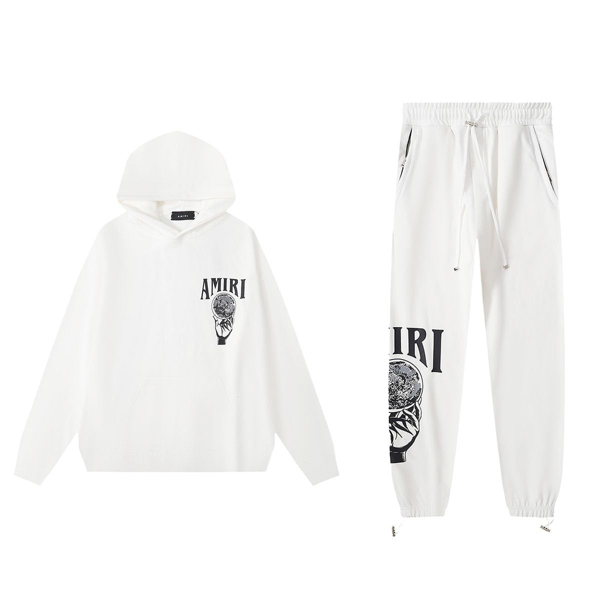 AMIRI Skull and Cross Arm Print Hoodie