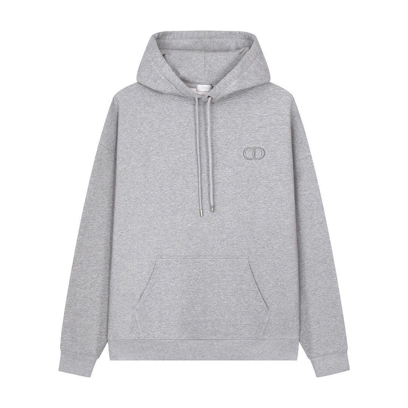 DIOR CD Icon Hooded Sweatshirt Pink Cotton Fleece