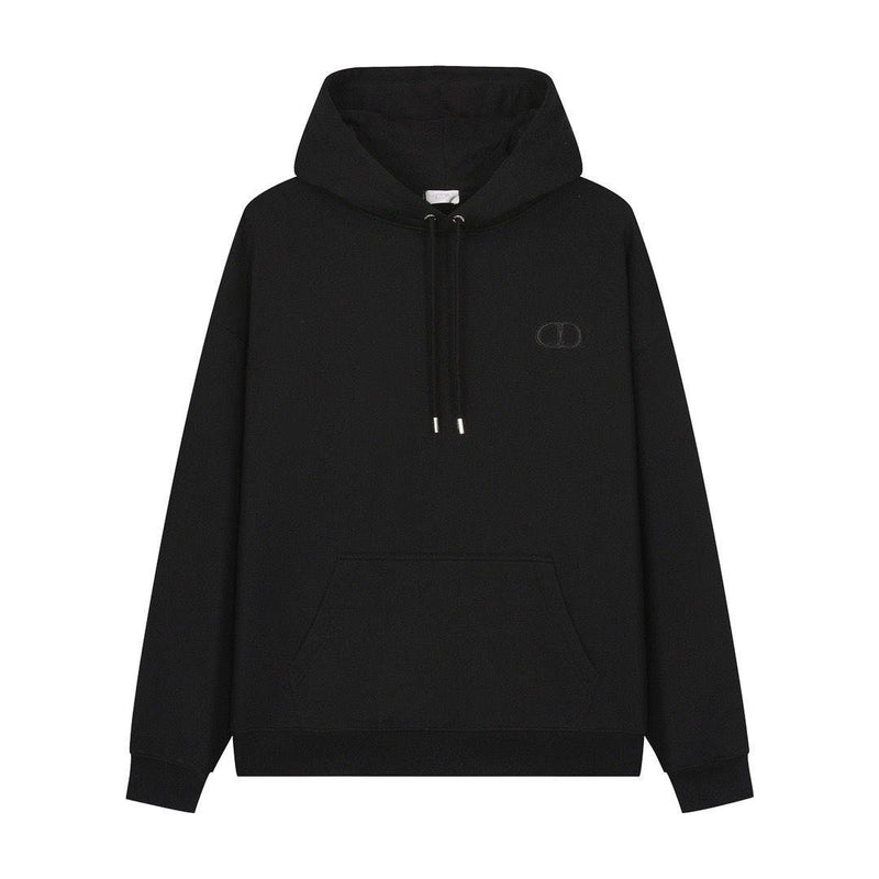 DIOR CD Icon Hooded Sweatshirt Pink Cotton Fleece