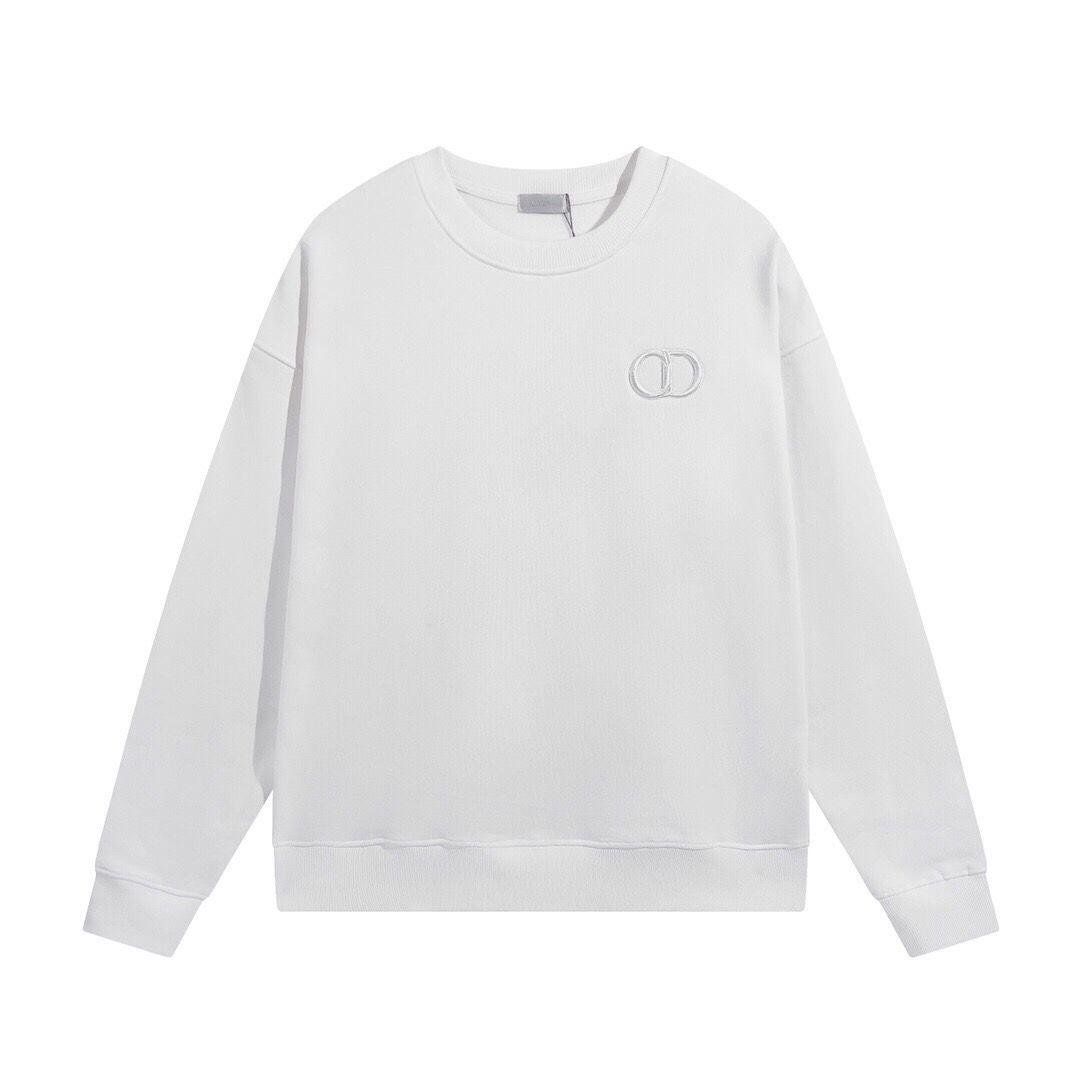 DIOR Long Sleeve Solid Sweatshirts