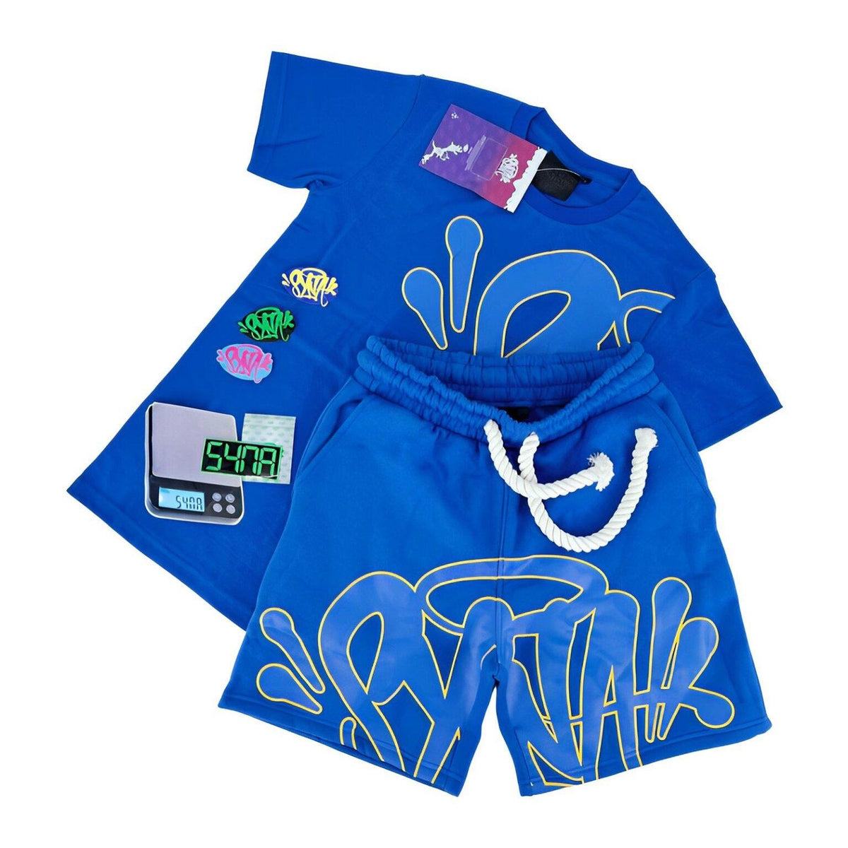 SYNA T-Shirt/Short Set Cobalt Blue