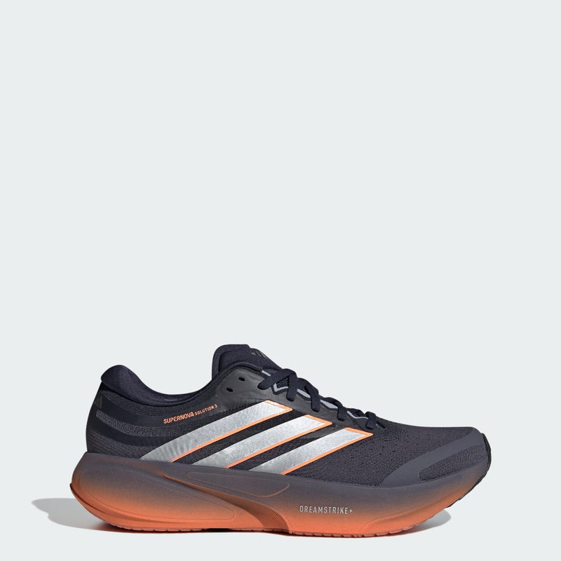 SAPATILHAS DE RUNNINGSUPERNOVA SOLUTION 3 — Aurora Onix / Silver Metallic / Lucid Orange