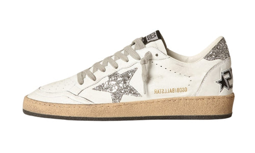 Golden Goose Ball Star Women in nappa with Star White and Heel glitter