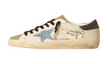 Golden Goose Super-Star Star in denim and Heel in Leather grigia