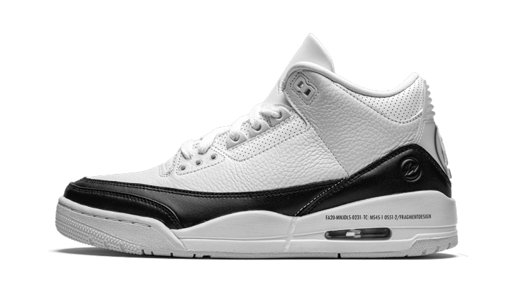 Air Jordan 3 Fragment White Black