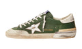 Golden Goose Super-Star in green leather and multifoxing