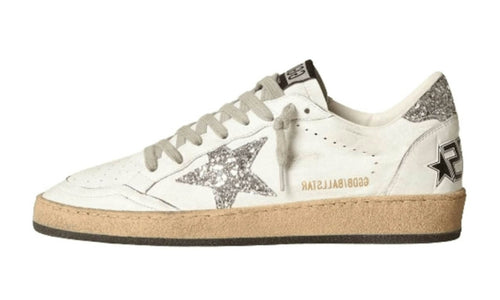 Golden Goose Ball Star White Silver