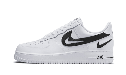 Nike Air Force 1 07 FM Cut Out Swoosh White Black