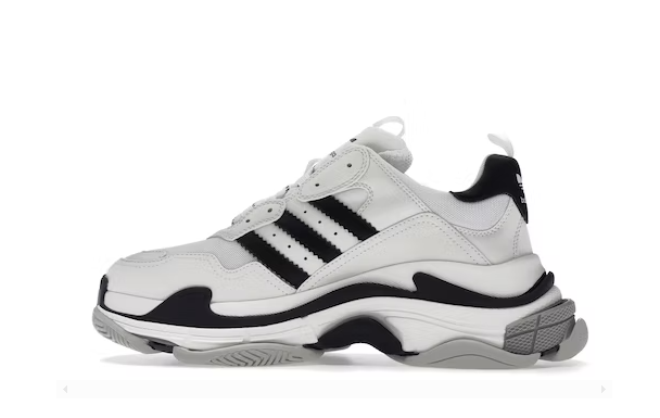 Balenciaga Triple S White Black
