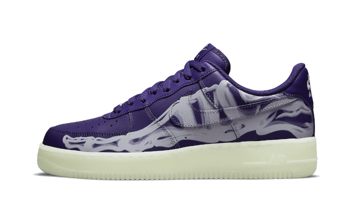 Nike Air Force 1 Purple Skeleton Halloween