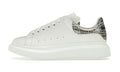 Alexander McQueen Oversized White Silver coccodrillo
