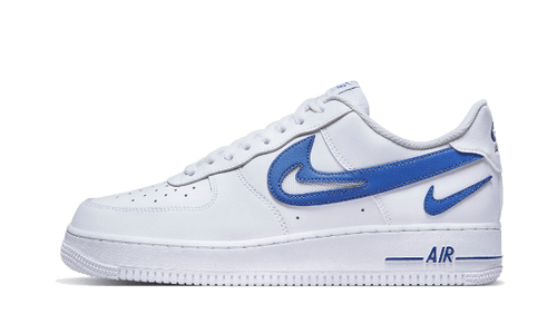 Nike Air Force 1 07 FM Cut Out Swoosh White Game Royal