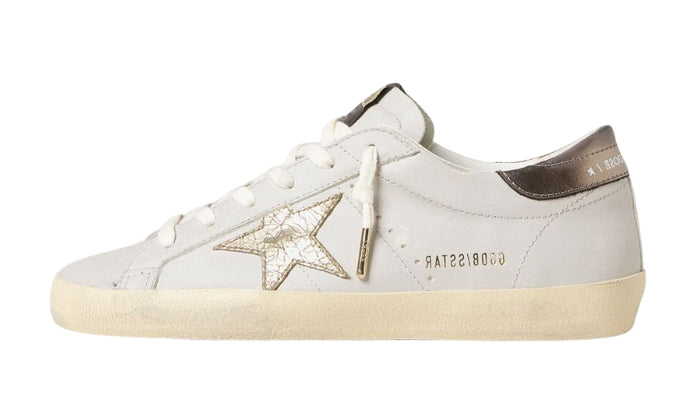 Golden Goose Super-Star with Star in Leather Cracklé