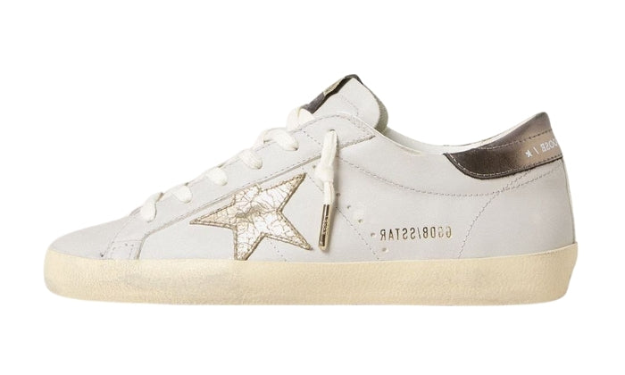 Golden Goose Super-Star with Star in Leather crackle