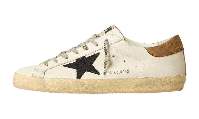 Golden Goose Super-Star with midnight-blue canvas star