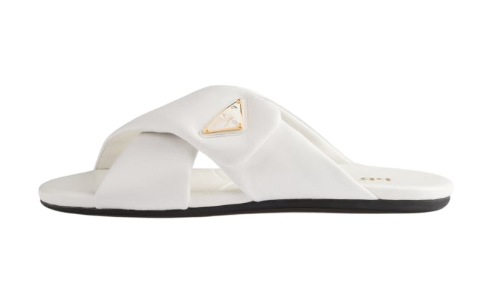 Slides Leather Nappa White