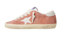 Super Star In Suede Corallo With White