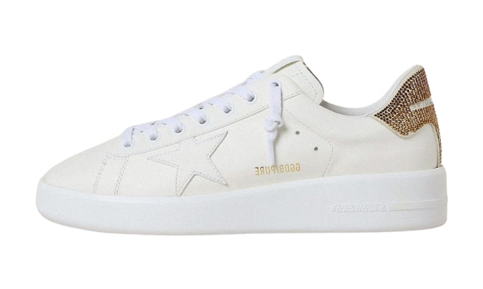 Purestar With Star In Leather White And Brown