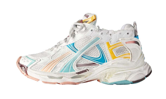 Sneakers White Yellow Pink Blue