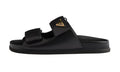 Slides In Leather Black
